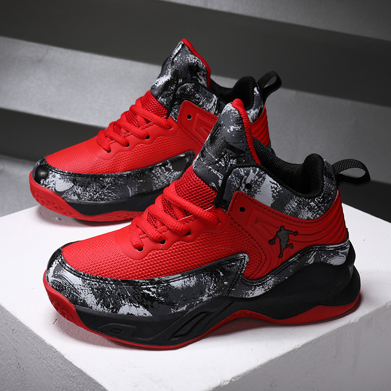 2025 zapatos de baloncesto para niños, zapatillas nuevas de marca para niños, suela gruesa, zapatos deportivos antideslizantes para niños, zapatos de entrenamiento de cesta para niños