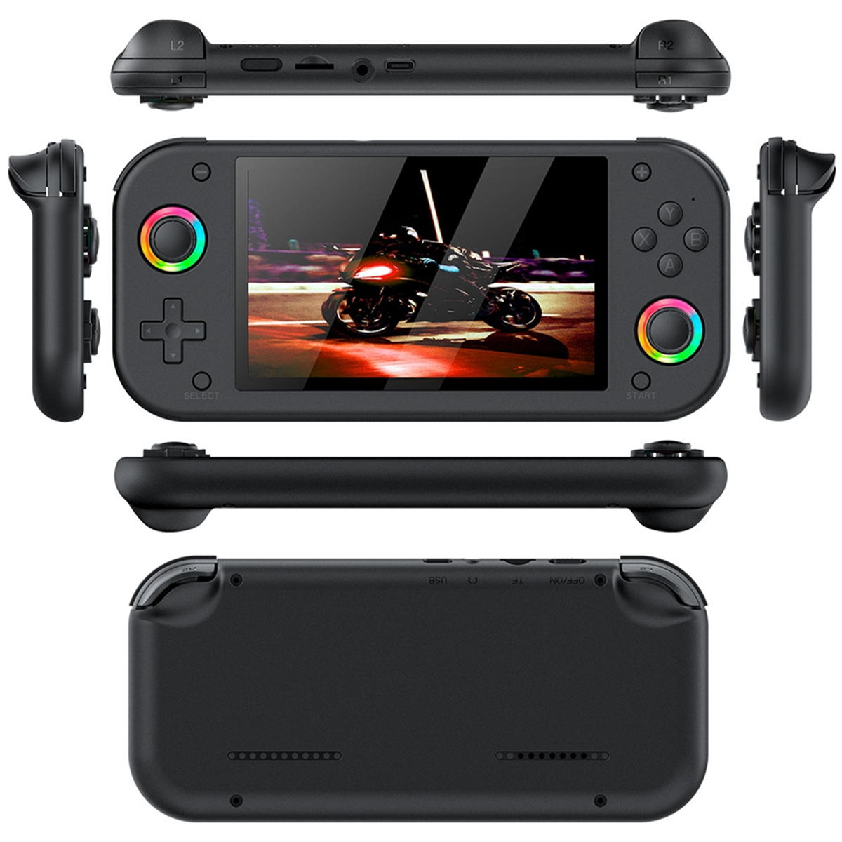 Nowa kieszonkowa konsola do gier wideo 3C-M26 Retro 64 GB 20000+ gier 5,1-calowy ekran IPS Joystick 3D Obsługa ponad 30 symulatorów