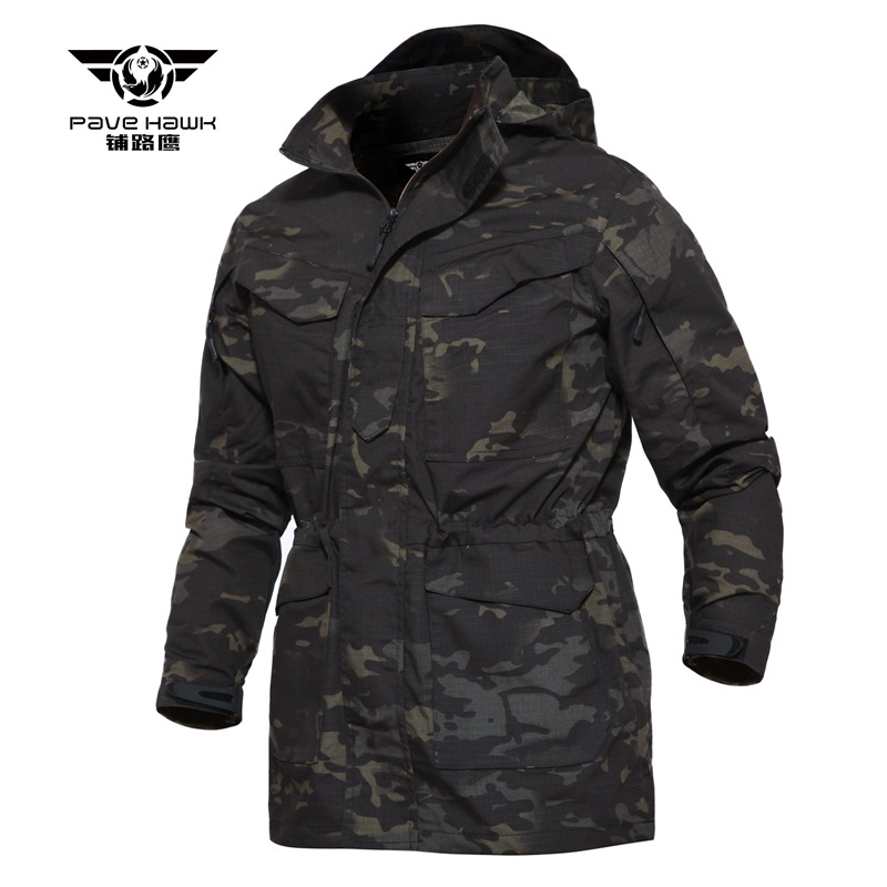 M65 primavera otoño al aire libre Multi bolsillo a prueba de viento y lluvia hombres mujeres táctica senderismo y caza traje de asalto de camuflaje