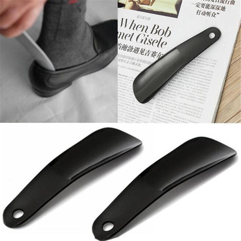 Calzador de plástico con extractor de zapatos colgante, evita doblar, fácil de poner, ayudante de zapatos, adecuado para todo tipo de zapatos