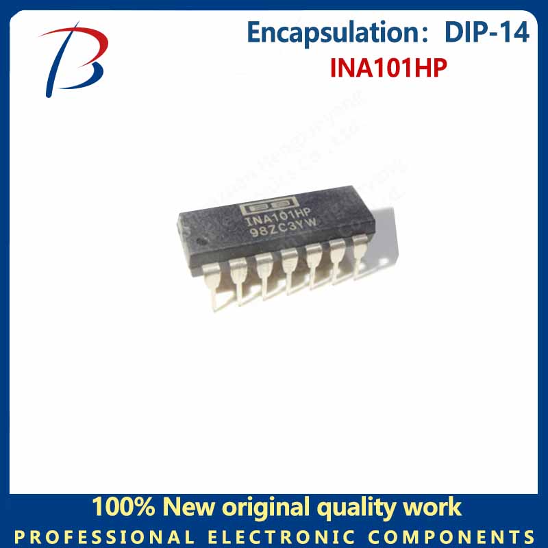 Ina101hp em linha dip-14, chip amplificador integrado de precisão, 1 parte