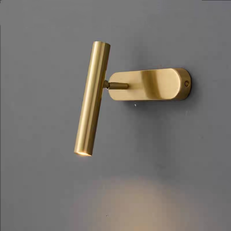 Nordic Fashion Luxury Copper Black Coppery LED Decor Wall Light Bedroom Study Living Room Studio Lighting Fixtures