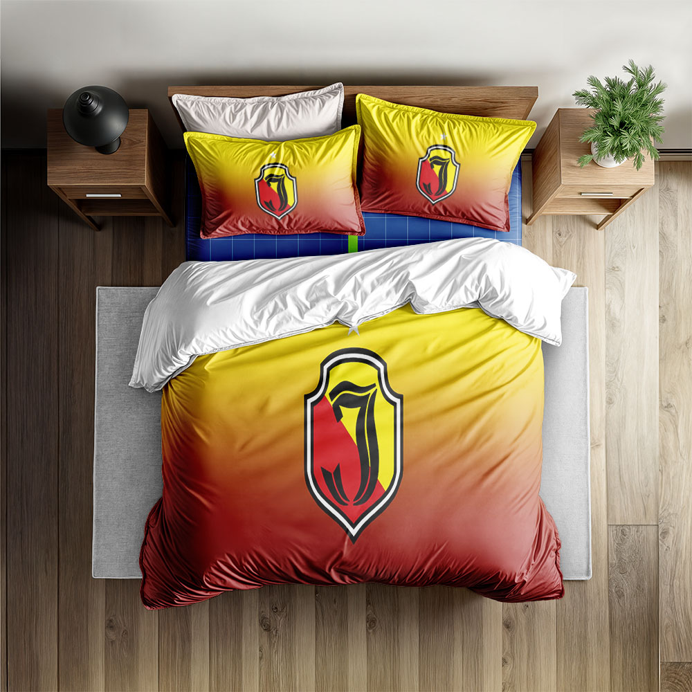 Jagiellonia Bystok Set Penutup Selimut Tanpa Seprai King Queen Set Sprei Ukuran Single Twin Penuh Ganda