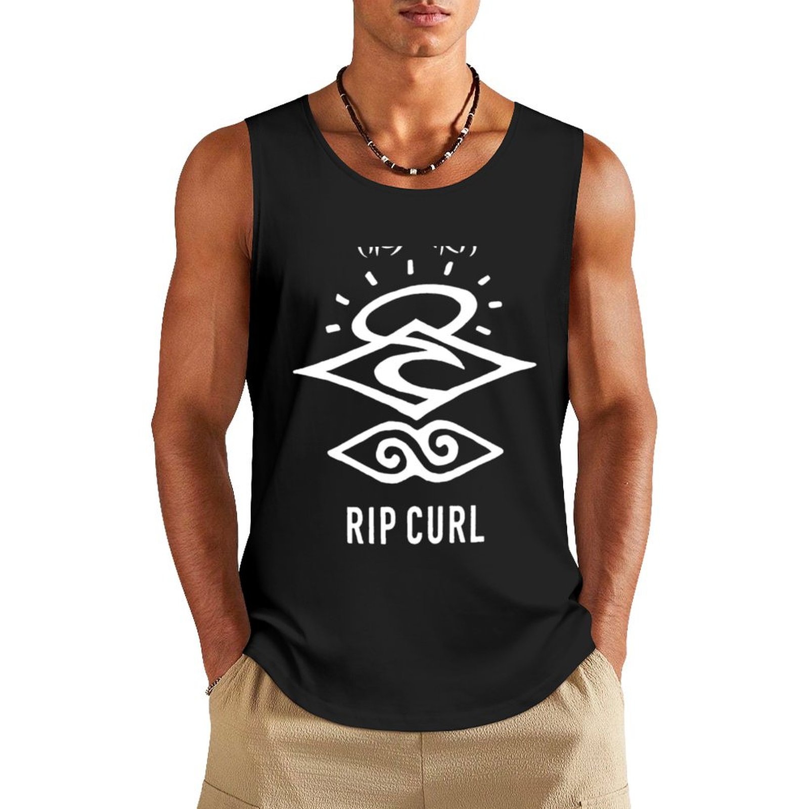 Мужская майка без рукавов с логотипом LOGO-RIPCURL, летняя сексуальная одежда для мужчин