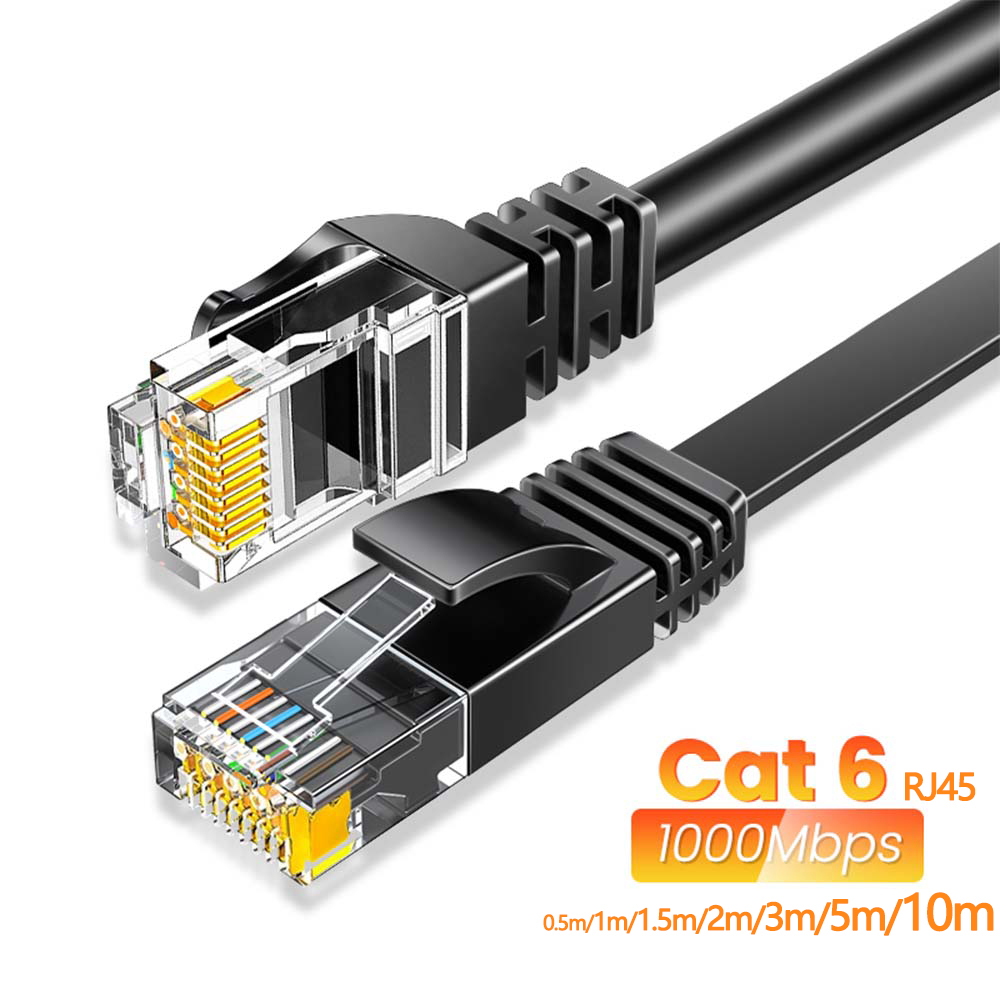 Câble Ethernet Cat6 Gigabit haute vitesse, 1000Mbps, Internet, RJ45 blindé, réseau LAN, pour ordinateur portable, routeur, PC, PS5, 4, 3, Xbox