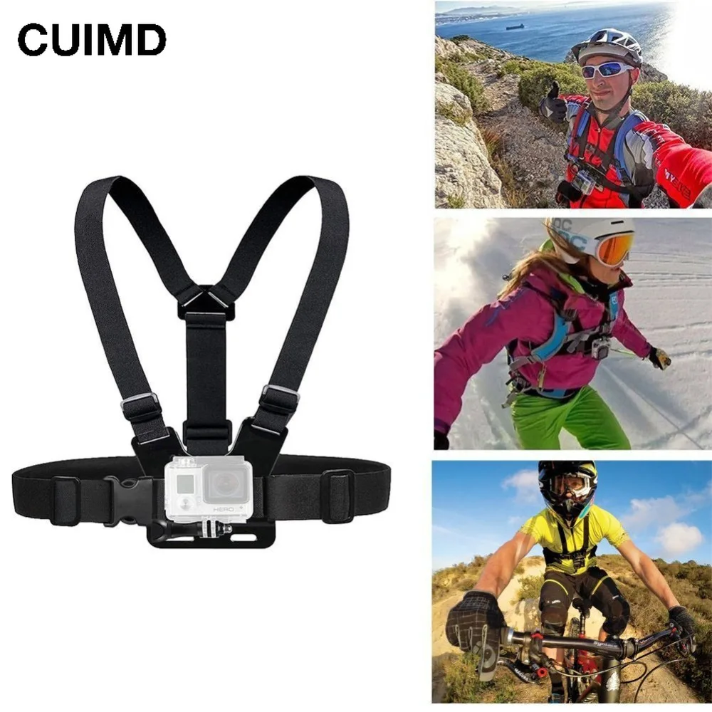 Ceinture de montage de sangle de poitrine pour Gopro Hero 10 9 8 5 4 Insta360 R X2 DJI OSMO, harnais de caméra d'action pour Go Pro SJCAM EKEN, accessoires
