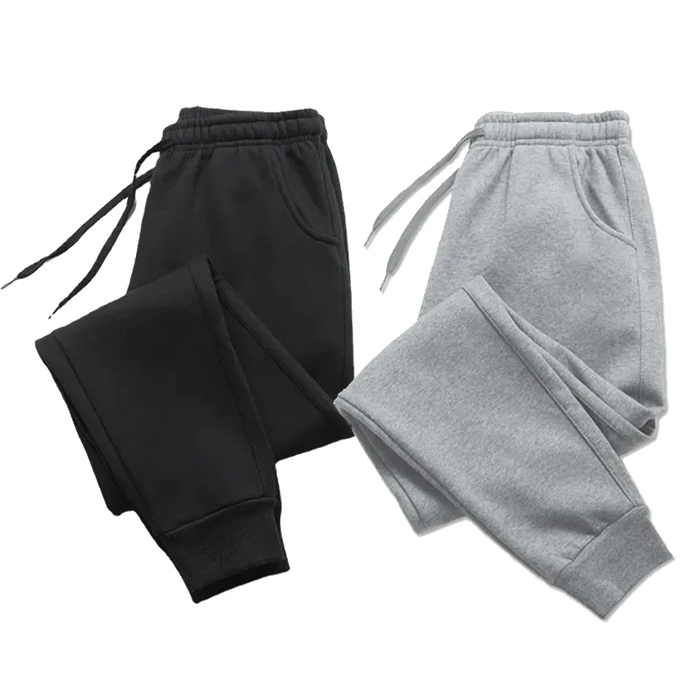 Pantaloni casual da uomo Autunno Inverno Pantaloni sportivi in pile da uomo Running Jogger Pantaloni sportivi da palestra Pantaloni lunghi da allenamento in tinta unita moda