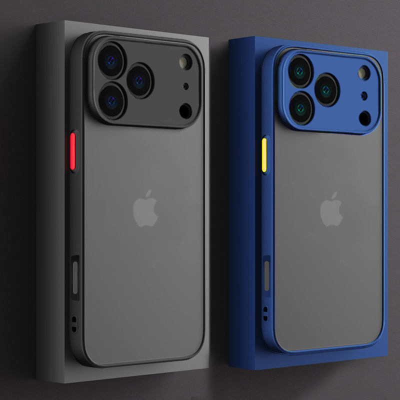 Luxury Armor Matte Wireless Charge Case For iPhone 11 12 13 14 15 16 17 Pro Max Air Plus Mini Silicone Shockproof PC Hard Cover