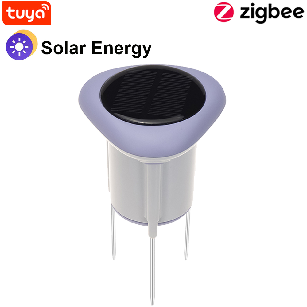 Tuya-Sensor inteligente de suelo Zigbee, medidor de temperatura y humedad para plantar, probador de suelo inalámbrico IP66, jardinería de césped