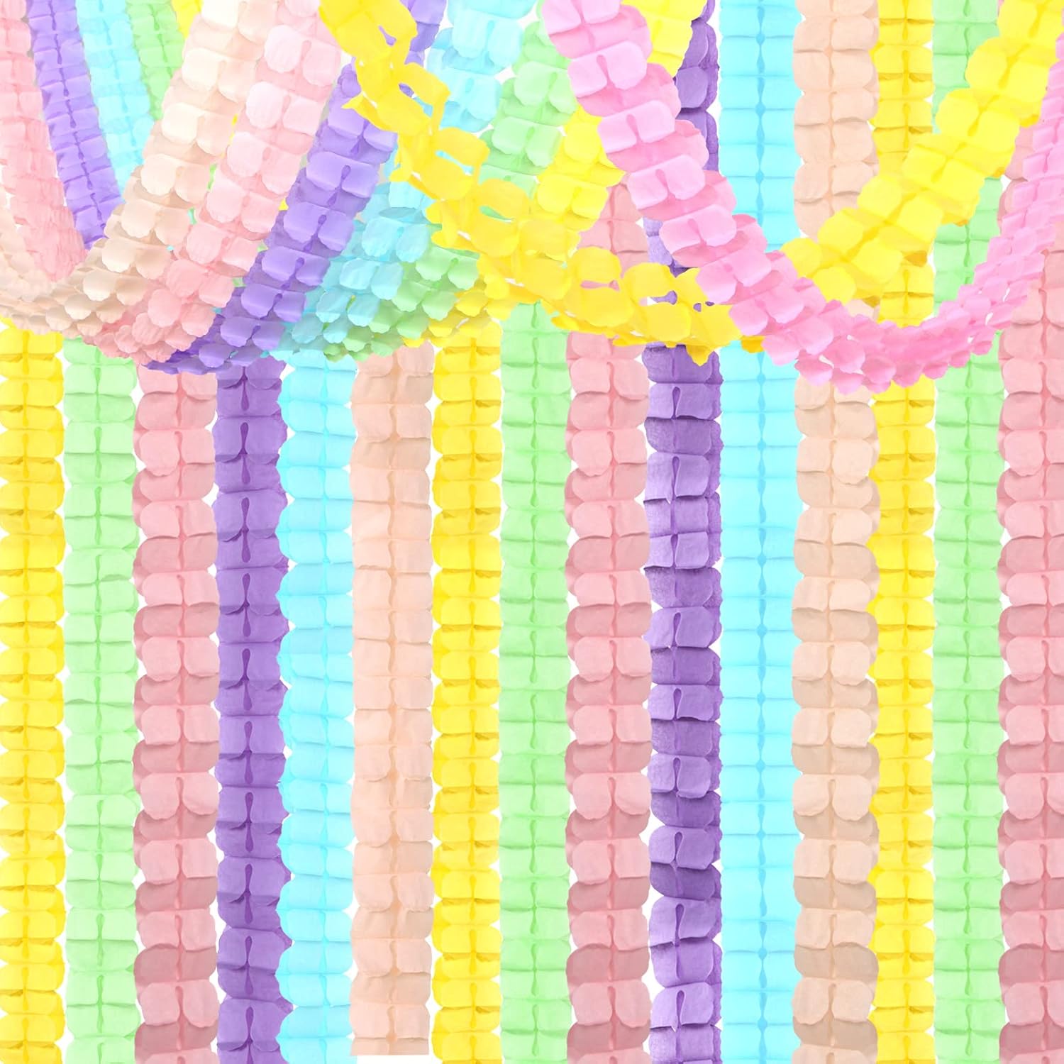 3.6M Four Leaf Clover Paper Tinsel Garlands for Baby Shower Wedding Birthday Party Backdrop Home DIY Decoration Craft Supplies