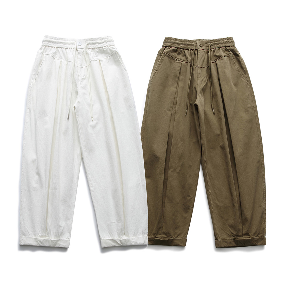 Szerokie spodnie baggy dla par, męskie i damskie, Harajuku streetwear, moda vintage, luźne spodnie cargo, długość do kostki, spodnie haremki.
