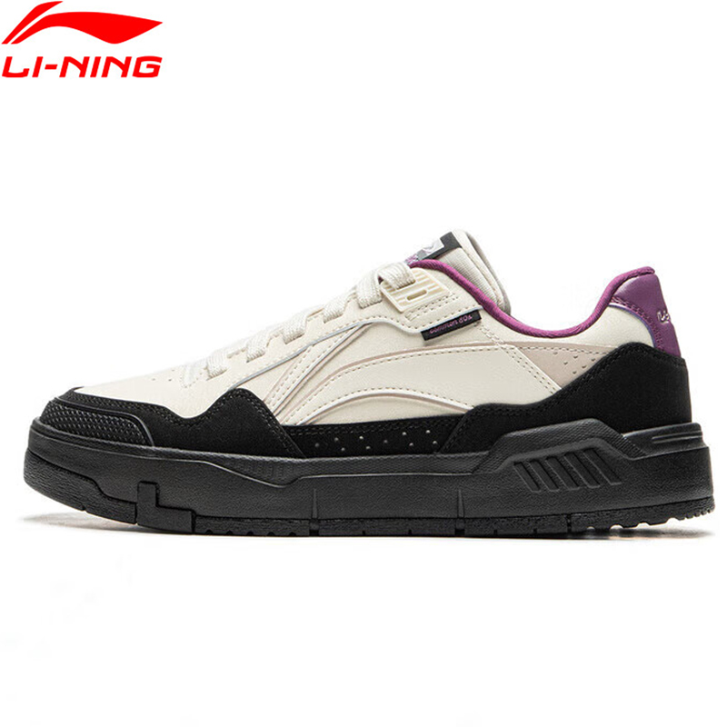 Li-Ning/женская обувь COMMON 80-х годов, носимая спортивная обувь с двойной подушкой, классические удобные кроссовки для отдыха с подкладкой AGCU158