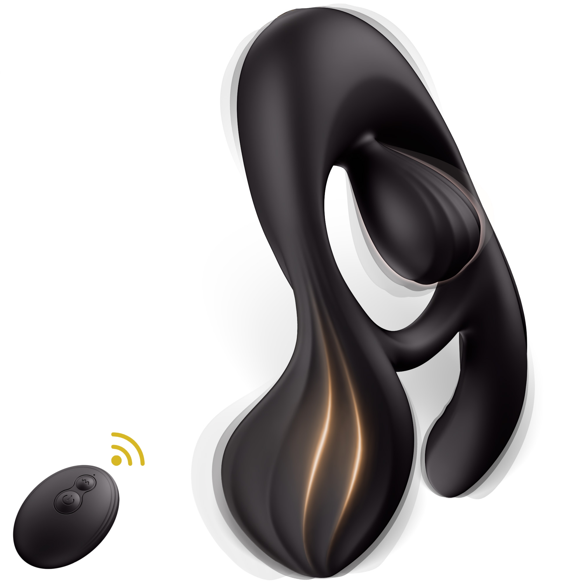 KUSHOR Vibrierender Penisring für Männer Ejakulationsverzögerung Hodenvibrator Fernbedienung Penisring Klitoris-Stimulator Sexspielzeug für Männer