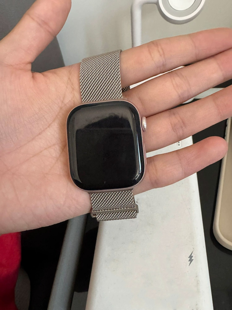 Laço milanês para pulseiras de apple watch 45mm 44mm 40mm 41mm 42mm 46mm pulseira iwatch série 11 10 8 7 6 5 4 se 9 ultra 2-3 49mm