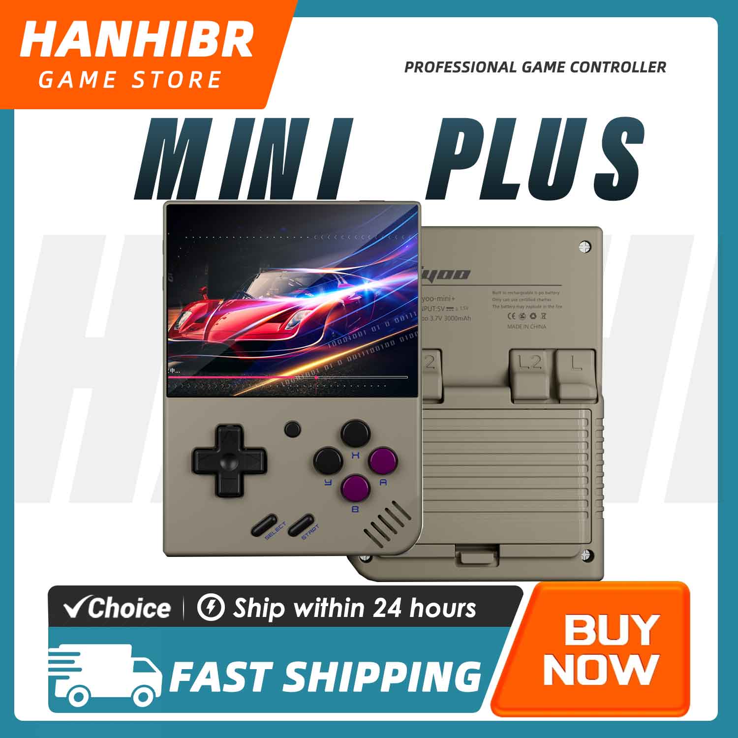 MIYOO Mini Plus Retro Pocket Emulator 3.5" OCA IPS Linux Konsola Przenośna 3000mAh Multi Emulator Klasyczna Konsola do Gier Wideo Prezent