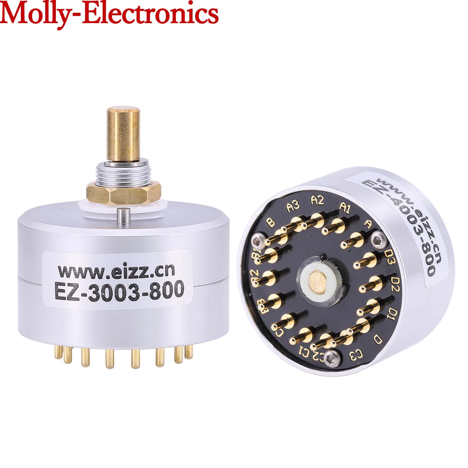 Rotary Switch Signal Source Selector EIZZ 3 Ways 4 Ways 3 Positions Rotary Adjust Switch HIFI Audio Amplifier DIY