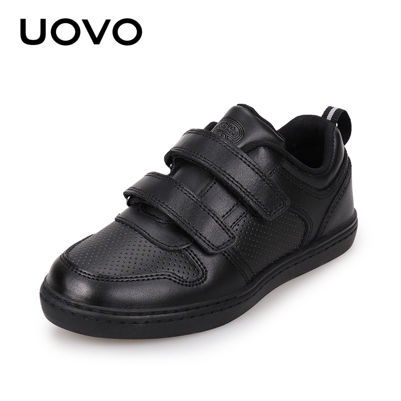 UOVO-sapatos meninos de couro para crianças, sapatos de casamento formal, estilo britânico, b simples, crianças grandes, adolescentes, tamanho 31-38