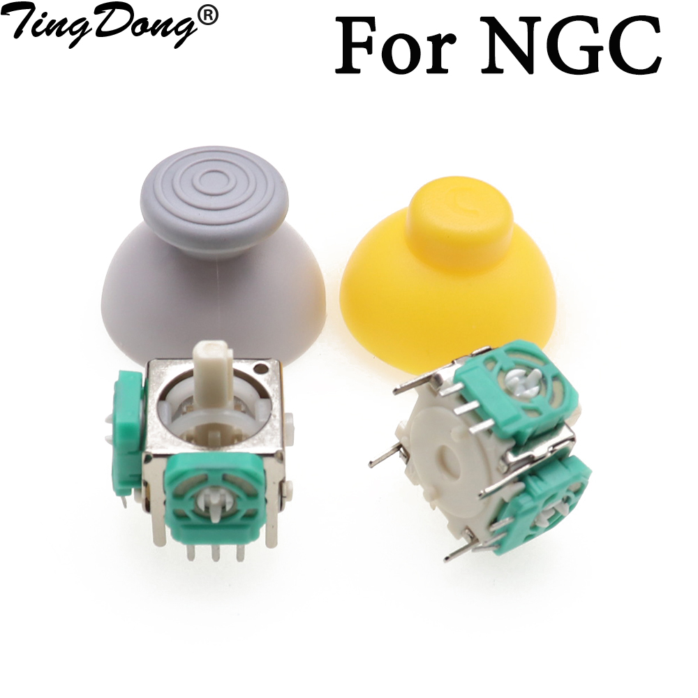 Zamiennik modułu czujnika joysticka analogowego 3D dla kontrolera NGC Gamecube Przycisk nakładki na kciuk