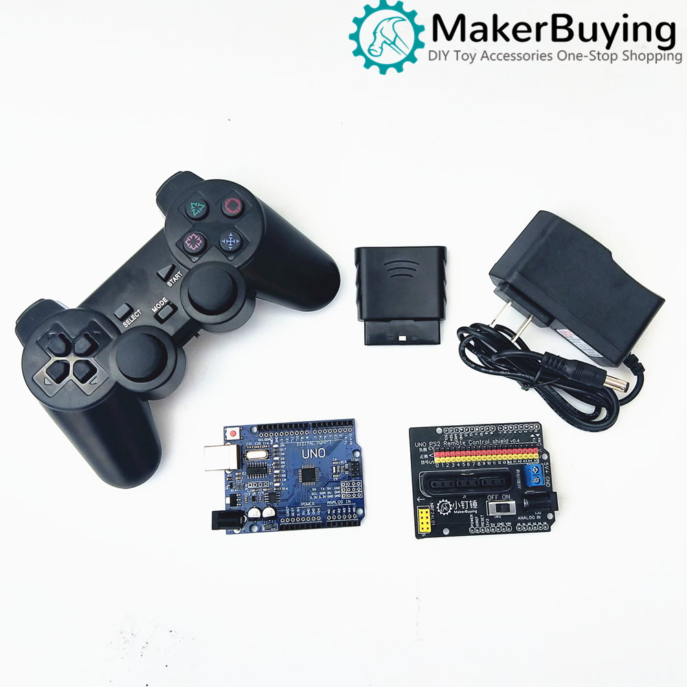สี่หกองศาอิสระ Servo PS2ชุดรีโมทคอนโทรลสำหรับ Arduino Manipulator ควบคุมเปิด SNAR51