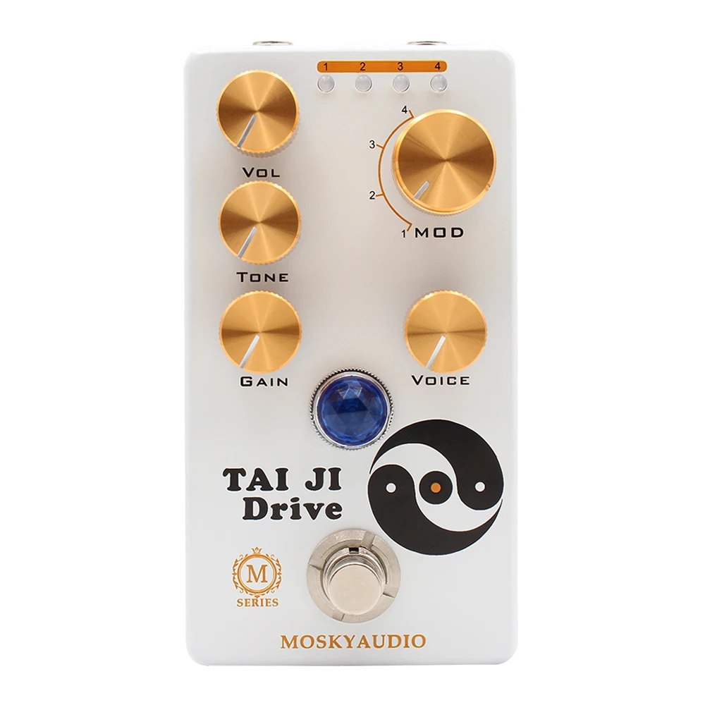 Педаль для гитары MOSKY TAI JI Drive Amp-In-A-Box Педаль Эффекта овердрайв Overdrive, педаль для гитары True Bypass, полностью металлический корпус