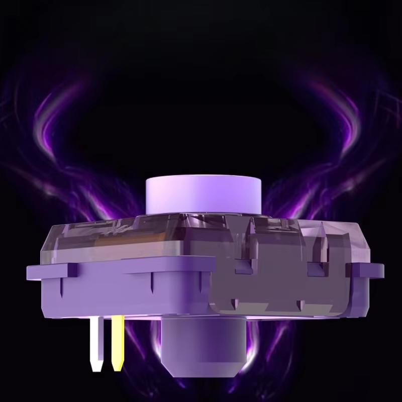 Kailh Purple Iris Switch Silent Linear Raptor Series Switches Low Profile Quick Trigger Kompatibel Dengan Keyboard Gaming HITBOX