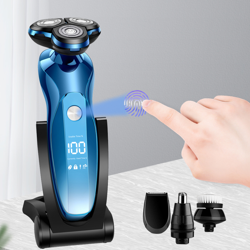 Afeitadora Eléctrica ZOZEN, Maquinilla de Afeitar Eléctrica con Interruptor Táctil, Recortadora de Barba Recargable, Máquina de Cortar y Afeitar el Vello Corporal para Hombres y Mujeres