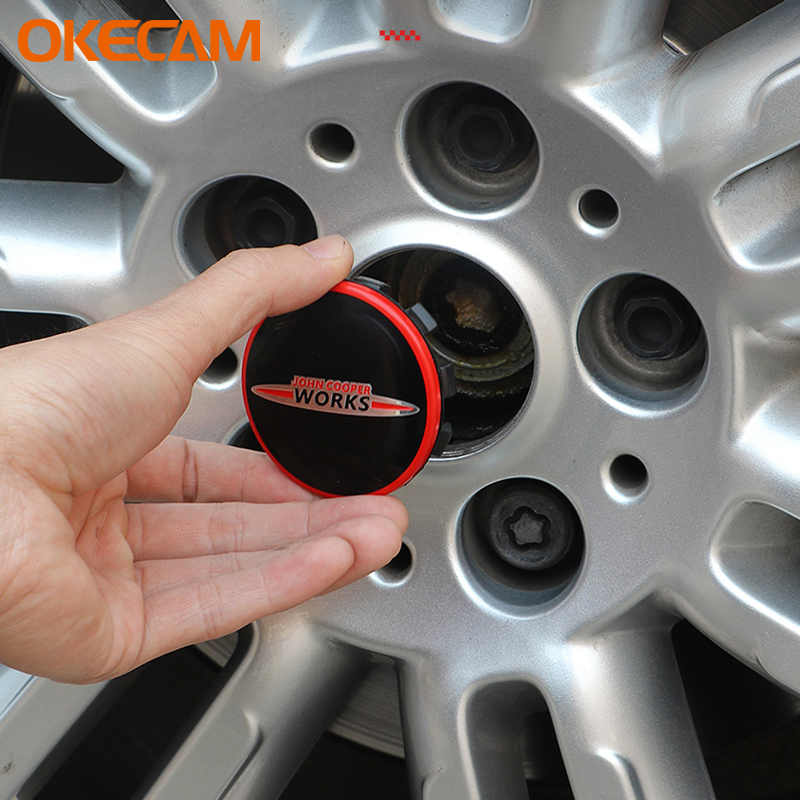 4 stuks Auto Wielnaaf Center Caps 54mm 56mm Voor Velg Cover Voor MINI COOPER S JCW R55 R56 R57 R58 R59 R60 R61 F54 F55 F56 F57 F60