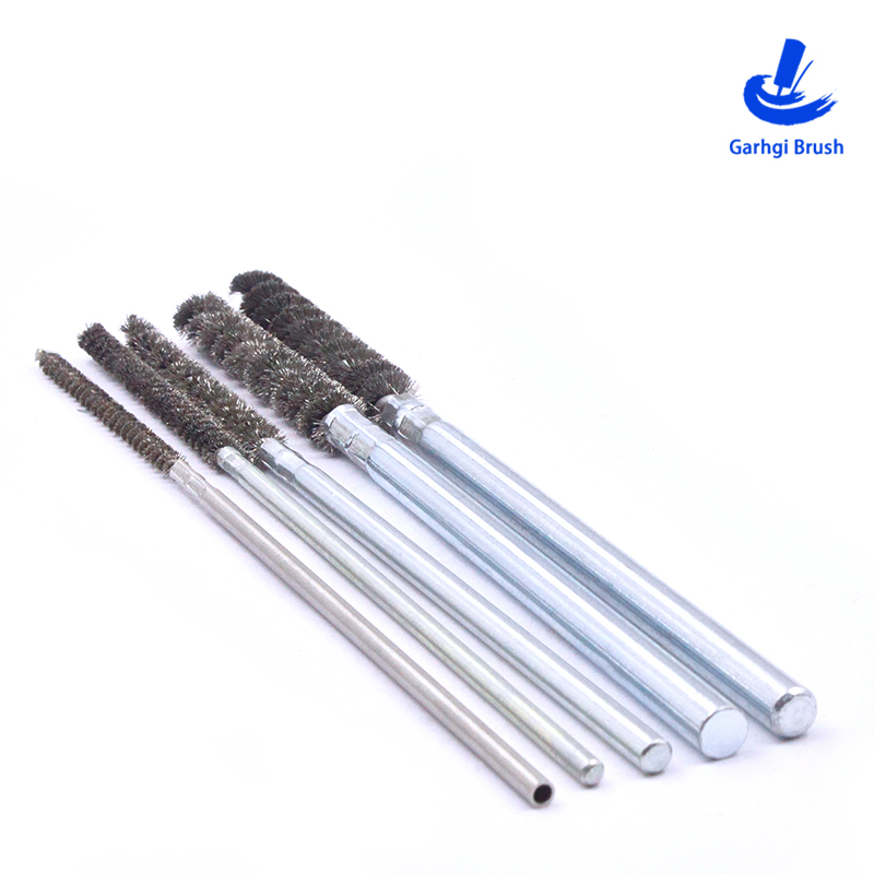 φ1.5-10mm DIY Drill Brushes Stainless Steel Wire Bore Brush for Inner Diameter Deburring Polishing Cleaing Rust Removal