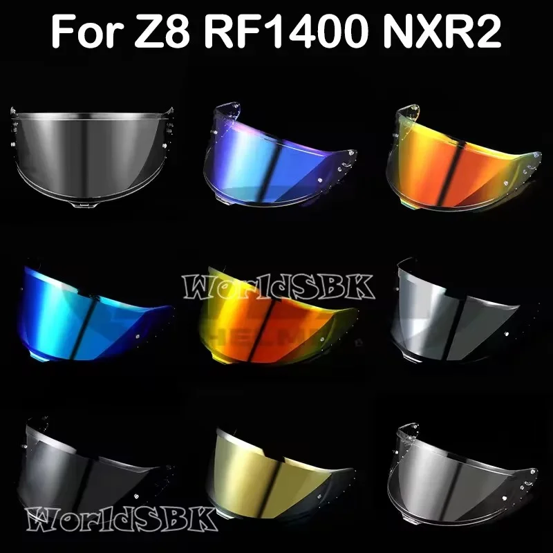Helmvisier für SHOEI Z8 NXR2 RF1400 RF-1400 CWR-F2 CWR-F2R X15 X-Fifteen X-SPR Pro Shield Sonnenschutz Windschutzscheibe Helmteile
