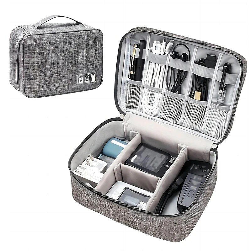 Torba do przechowywania kabli Wodoodporny cyfrowy organizer elektroniczny Przenośna ładowarka USB z wtyczką do przechowywania Organizator kabli podróżnych