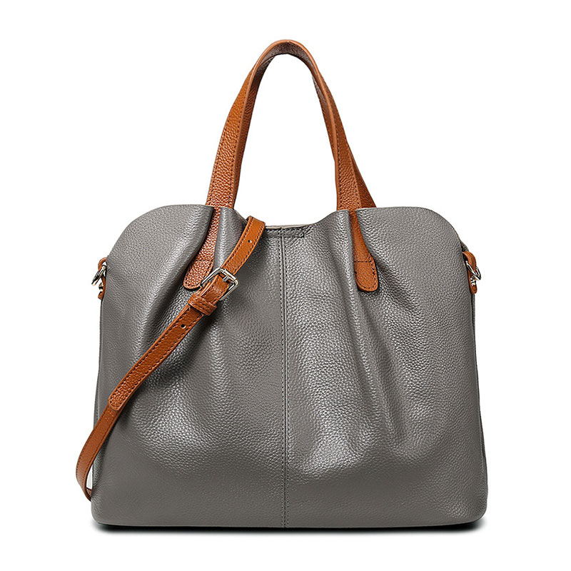 Damestas 100% echt leer Luxe designer schoudertas Zachte koeienhuid Handtassen Grote capaciteit Crossbodytassen voor dames