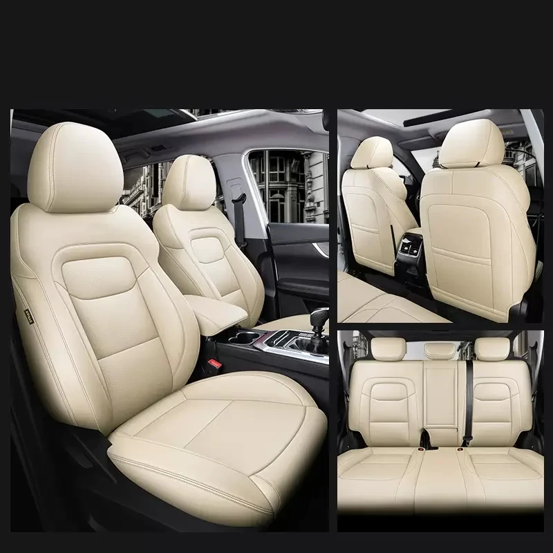 Custom Fit Car Seat Cover for Volvo XC60 Volvo XC90 XC40 Full Surround Premium Synthetic Leather Customize for Skoda Polestar 2
