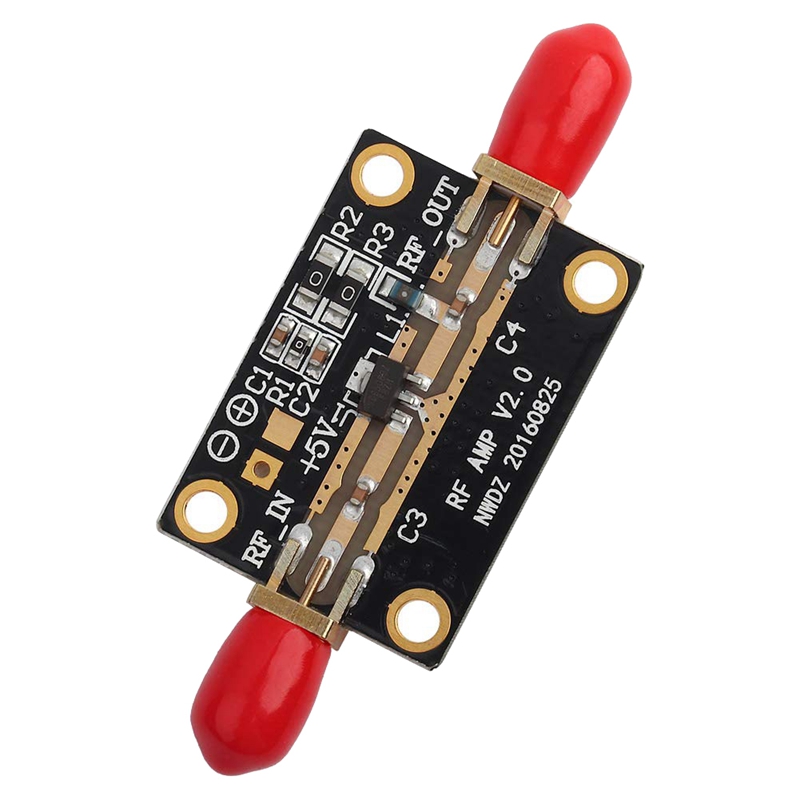 Módulo amplificador de banda ancha RF, dispositivo de bajo ruido, 5V, 20 DB, 0,05-6G, alta linealidad, alta ganancia, LNA, darington, Amp Board, RF, FM, HF, VHF