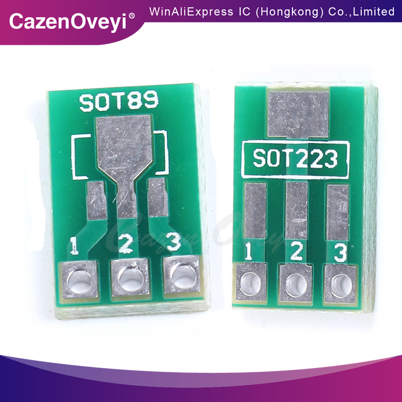 Placa adaptadora de SOT89 A DIP SOT223 A DIP, espaciado de pines de paso de 1,5mm, tablero universal SMD, 10 unidades
