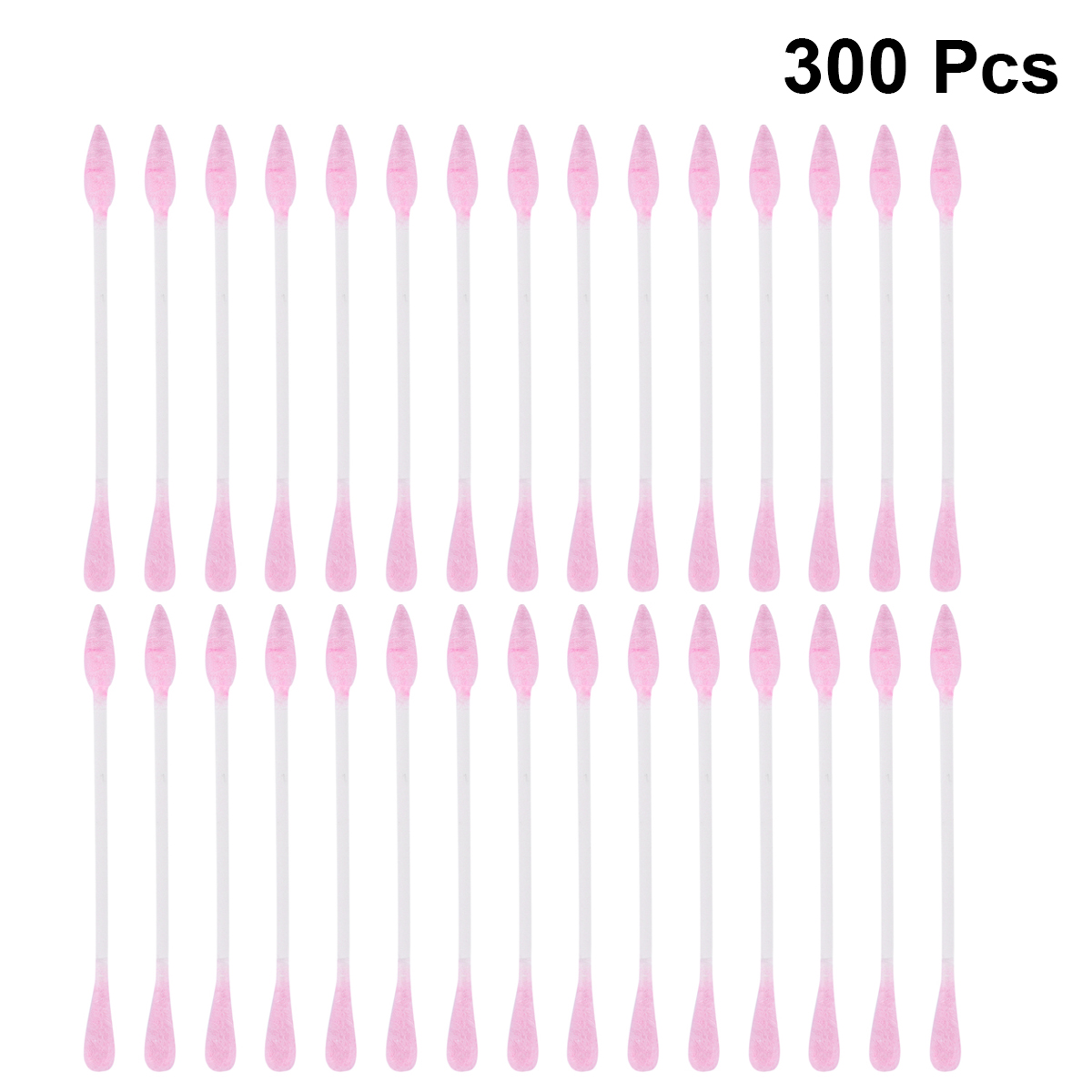 300 Uds hisopo de algodón Isopos maquillaje de oreja palillo de dientes de algodón puntiagudo palos de limpieza de cejas hisopos brotes puntas de bebé cuchara de madera Fioc