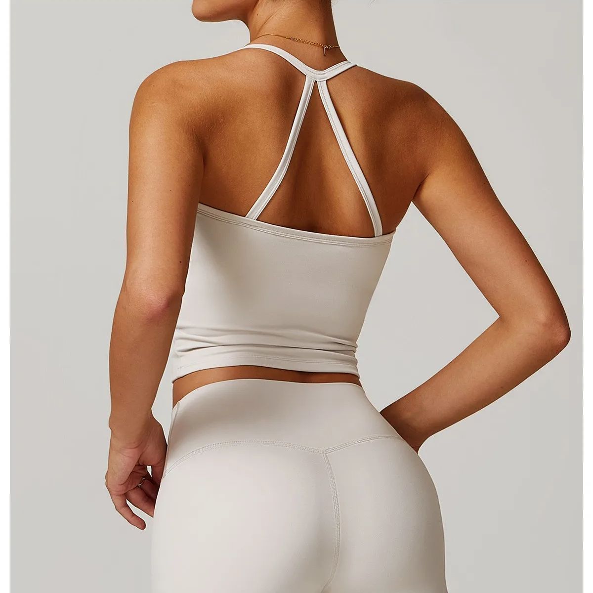 Women's Cross Back Push-Up Yoga Sports Bra Comfortable Gym Tank Top Workout Fitness Vest 'Naked Feeling' Gym Bra Fitness Wear