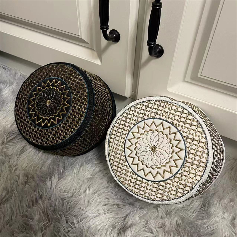Muslim Caps For Men Tax Products Turkey Freeshipping Prayer Hat Embroidery Flattop Kufi Islamic Saudi Turban Summer 0363