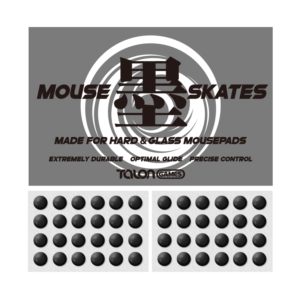 TALONGAMES UHMW-PE 48 Dot Mouse Skates Universeel voor harde muismatten, 6 mm, hoge duurzaamheid, langdurige prestaties (SUMI-serie)
