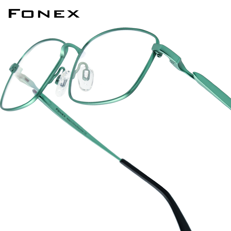 Armação de Óculos FONEX em Titânio para Homens, Design de Marca, Óculos Quadrados Masculinos, Óculos de Alta Qualidade Ultraleves Japoneses 85755