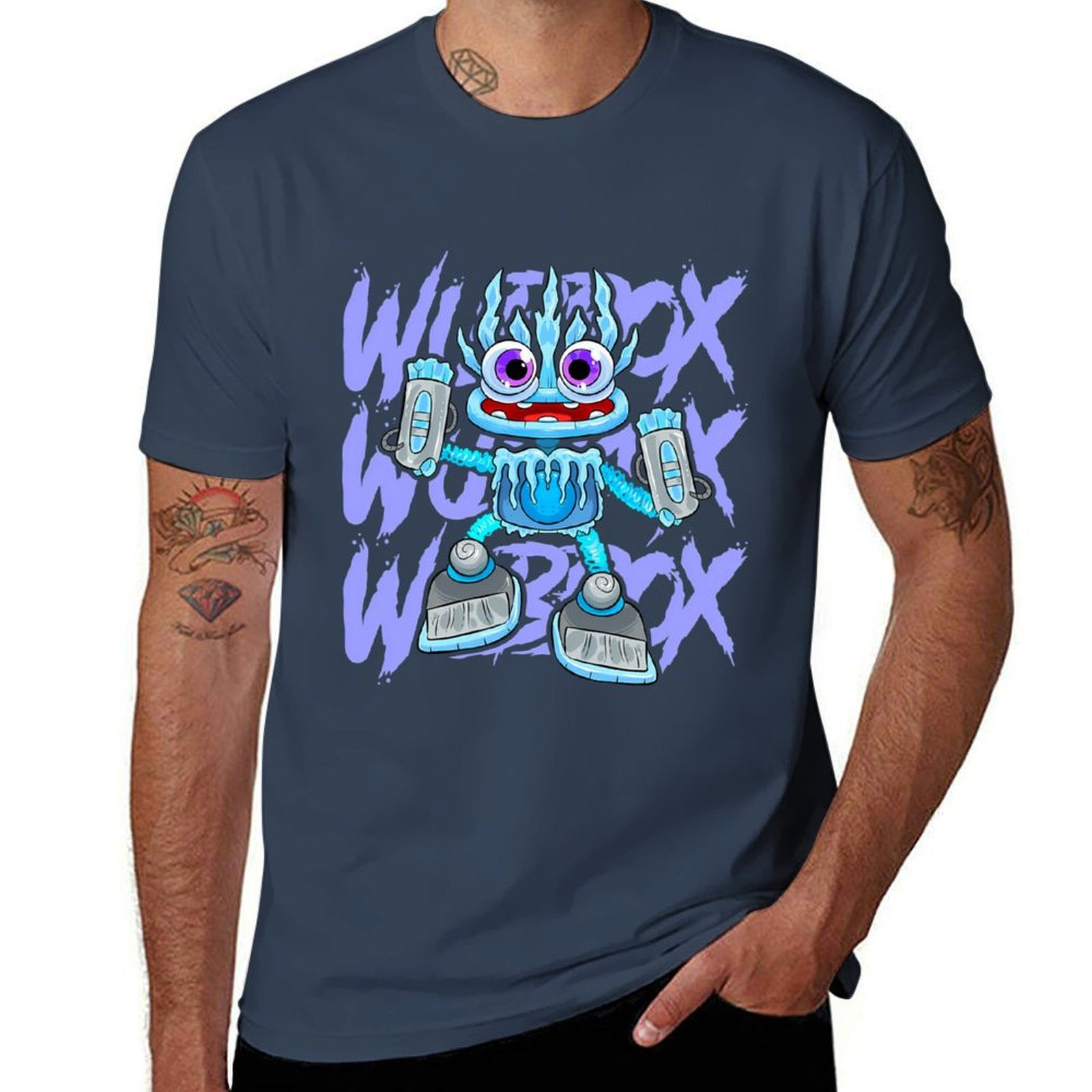 WUBBOX MY SINGING MONSTERS FAN ART T-Shirt T Shirt Pria Desainer T Shirt Pria T-Shirt Mewah