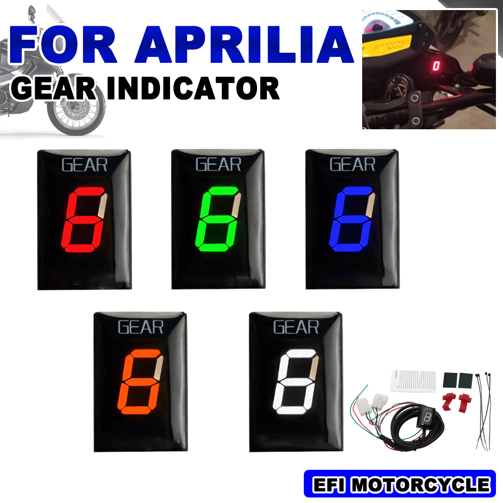 Indicateur de vitesse pour moto Aprilia RS 125 ETV1000 Caponord SL1000 Falco, indicateur d'affichage de vitesse 1-6 vitesses