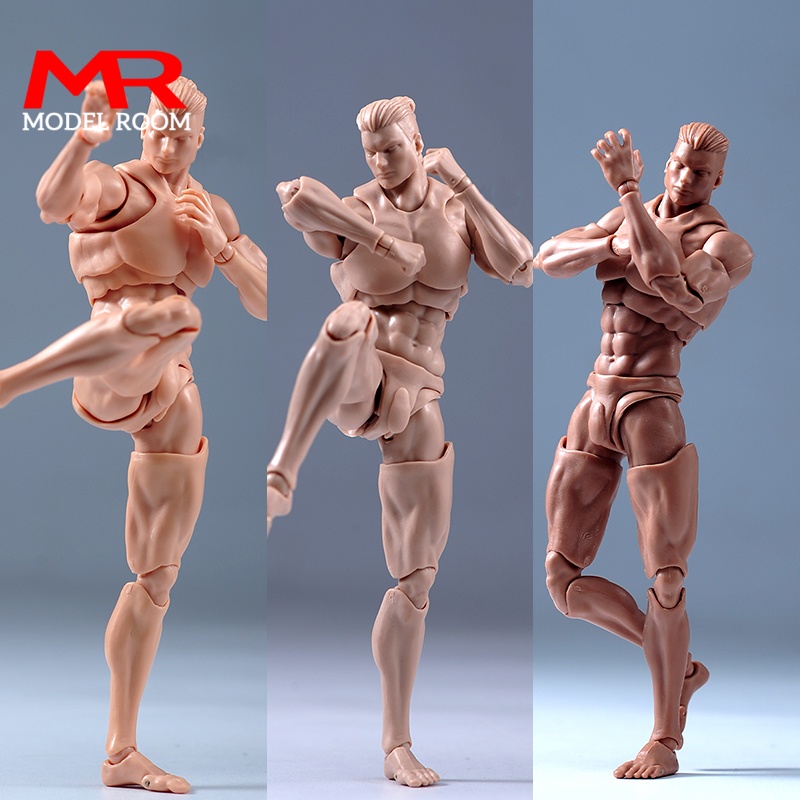 Derde Deel 1/12 Schaal Super Flexibele Mannelijke Gezamenlijke Lichaam 16.5 cm Soldaat Spier Sterke Gelede Action Figure Lichaam Pop