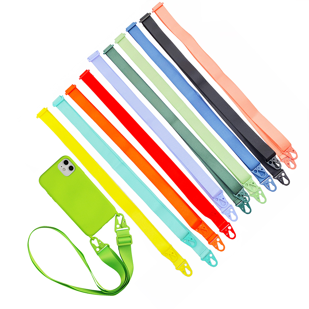 Lanière de téléphone à bandoulière réglable, couleurs, pour téléphone portable, collier détachable, large corde pour tous les étuis de téléphone