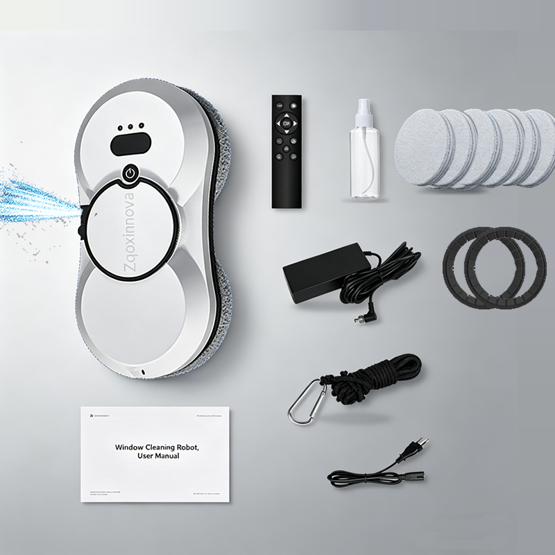 Robot limpiador de ventanas con sistema UPS, aspirador, electrodoméstico inteligente, limpieza automática de ventanas, lavado de ventanas, fregonas eléctricas para suelos