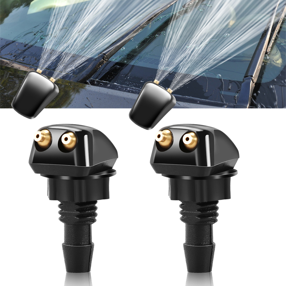 2x Universal ด้านหน้าเครื่องซักผ้ากระจกหน้ารถ Wiper Sprayer สําหรับ Citroen C4 C1 C5 C3 C6 C-ELYSEE VTS Picasso Saxo