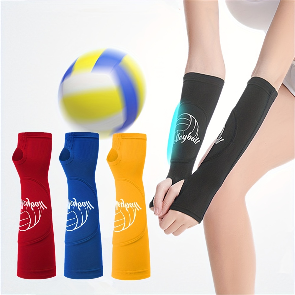 1 paire de protections professionnelles de bras et de poignet de sport de volley-ball, manchons de bras Anti-collision élastiques et respirants