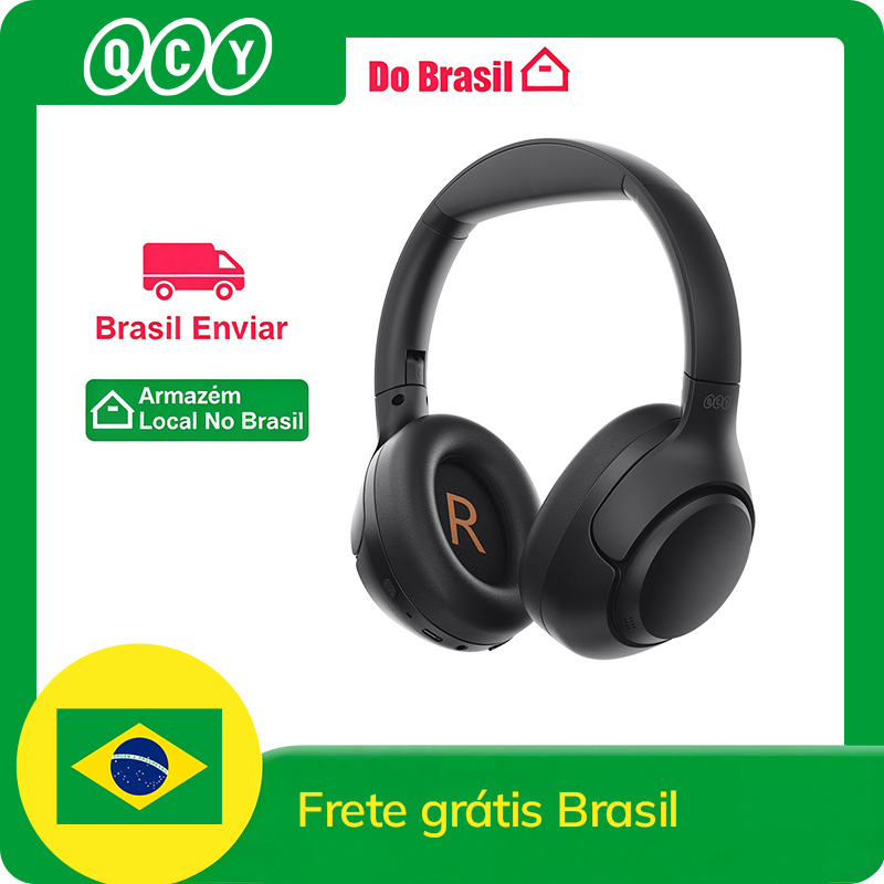 QCY-H3 ANC Auscultadores sem fios, Bluetooth 5.4, Hi-Res Audio, Over Ear Headset, híbrido Active Cancelamento de Ruído, Auscultadores, 60H, 43dB