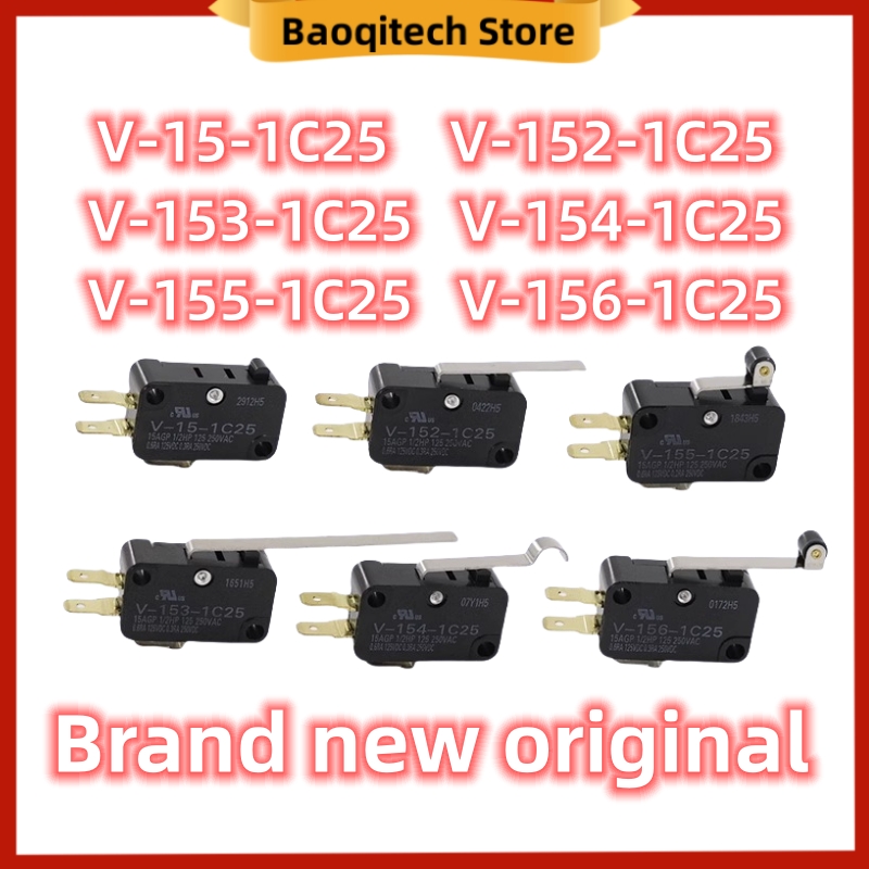 Nuevo microinterruptor original 15A V-15-1C25 V-152-1C25 V-153-1C25 V-154-1C25 V-155-1C25 V-156-1C25 para OMRON Original