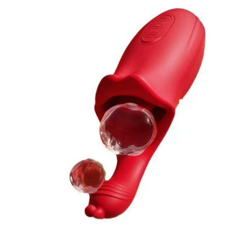 Produk dewasa Senna bite tongue licking vibrator alat pijat masturbasi wanita mainan rayuan pasangan mainan seks mainan seks