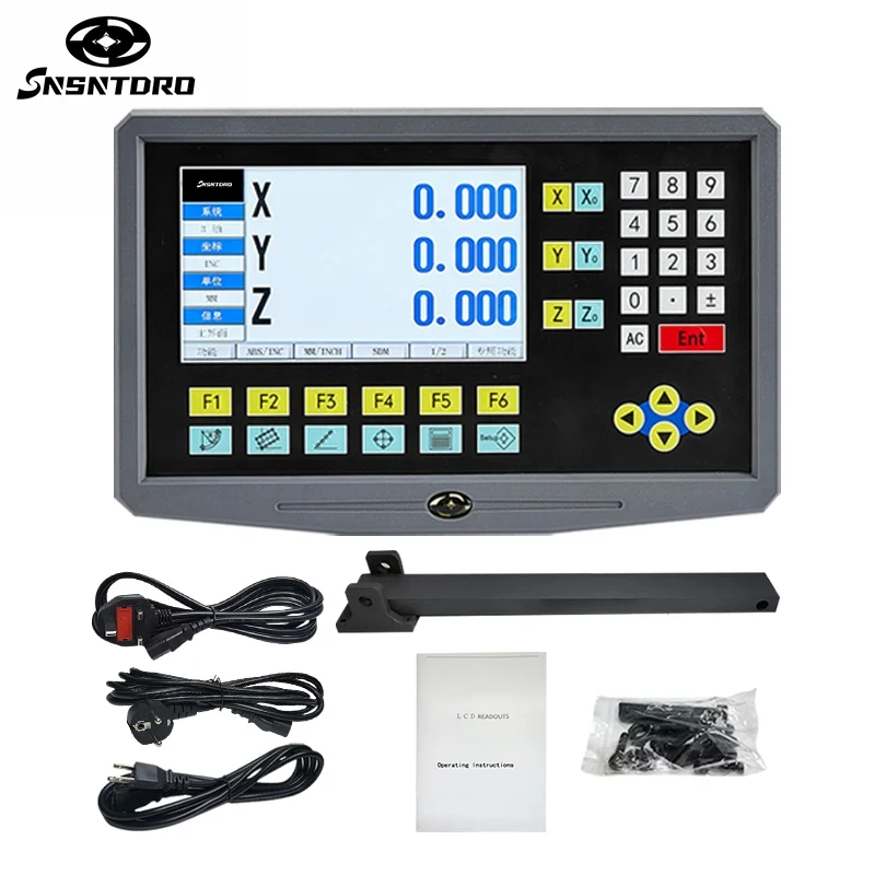 Цифровой дисплей LCD DRO YH800-3, 3-осевой, 19 языков, TTL, AC110V/220V, для фрезерных, расточных станков, электроэрозионных станков, линейный энкодер